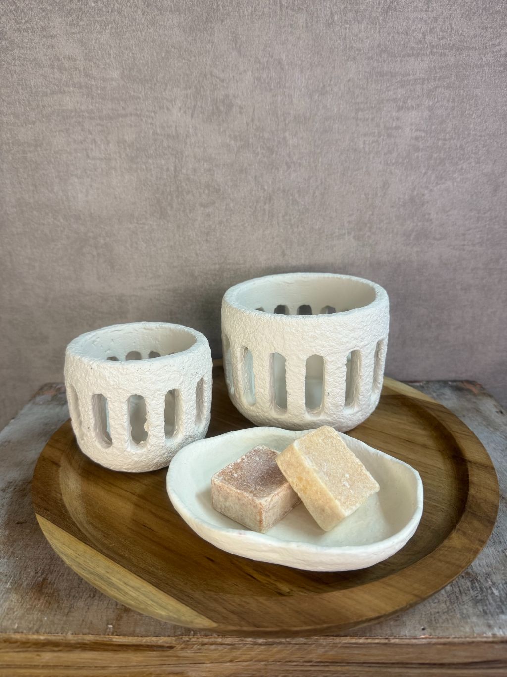 ensemble de décoration de table rustique