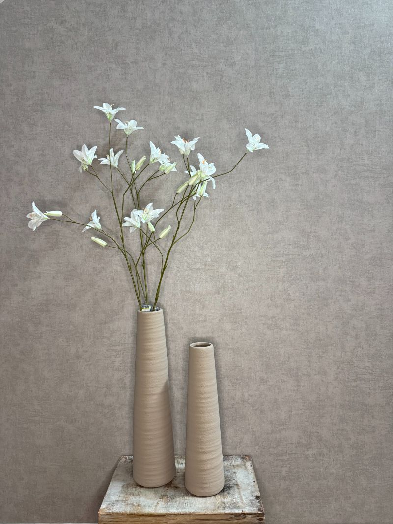 Artificial flower Lily cream