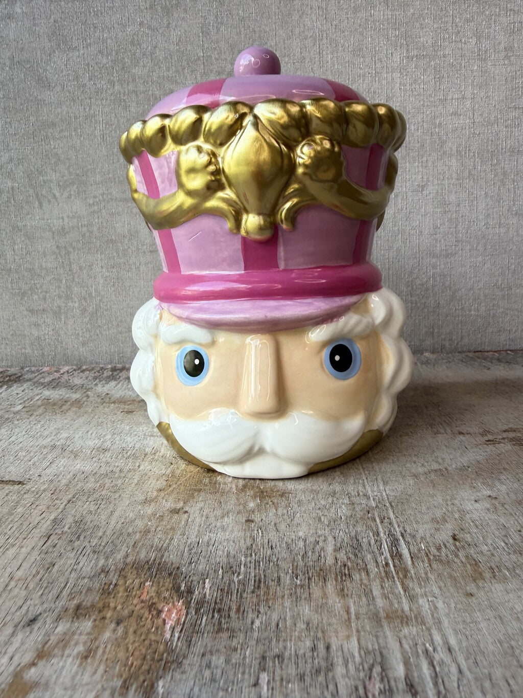 Nutcracker Storage Jar | Pink