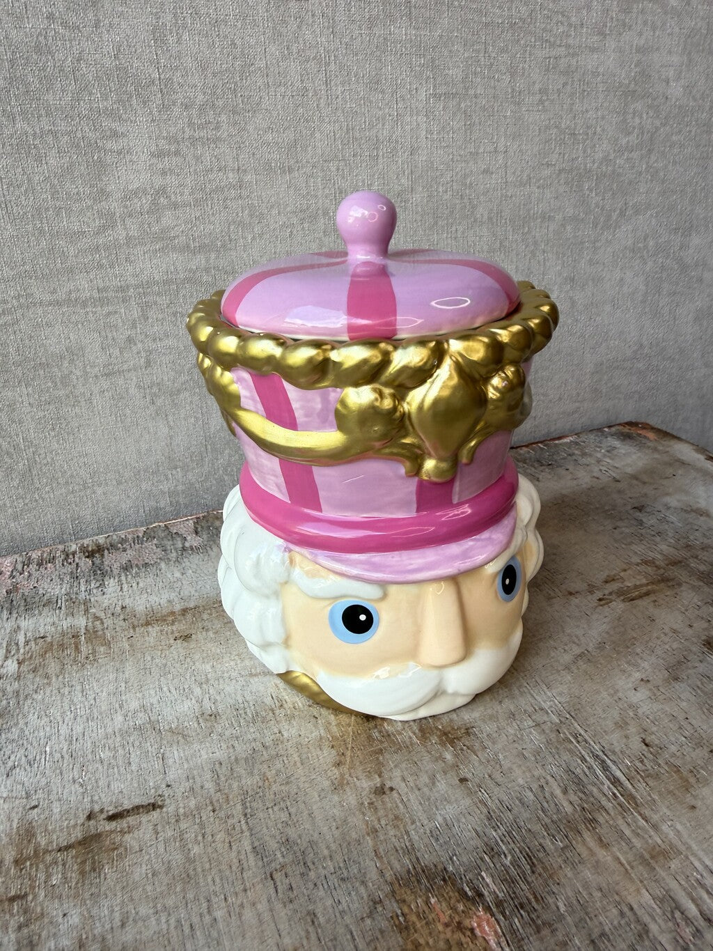 Nutcracker Storage Jar | Pink