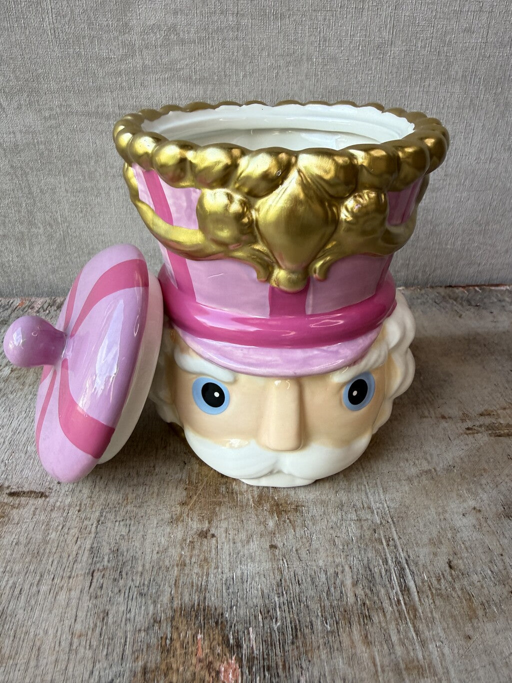 Nutcracker Storage Jar | Pink