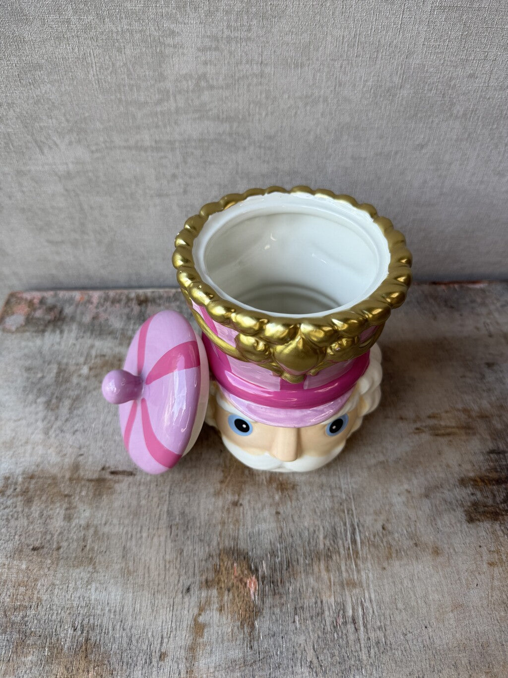 Nutcracker Storage Jar | Pink