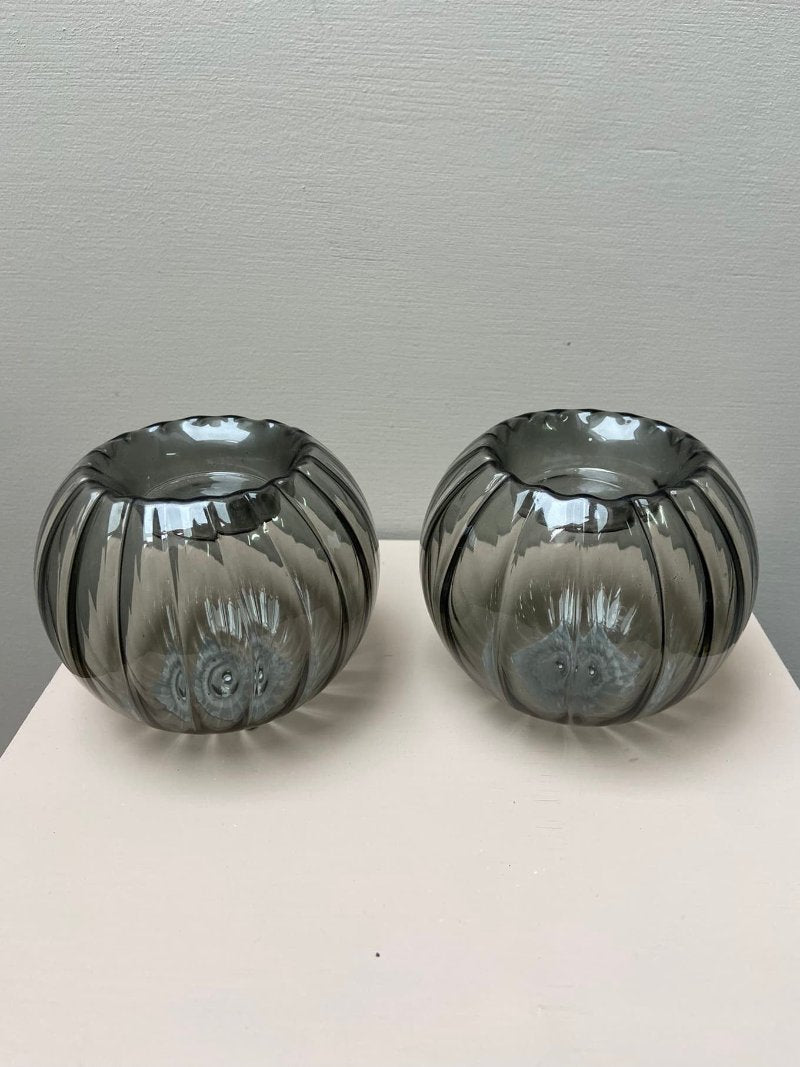 Waxinelichthouder Bol glas