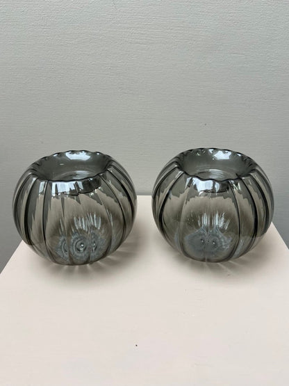 Waxinelichthouder Bol glas
