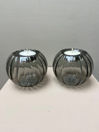 Waxinelichthouder Bol glas