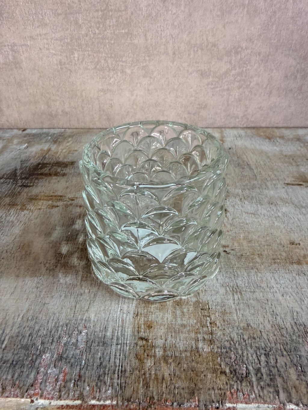 Tealight holder Sculp | Transparent