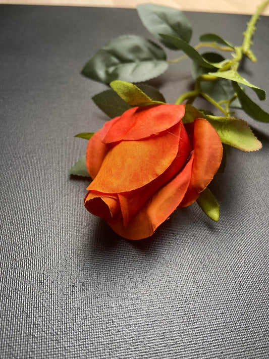 Fiore artificiale Chiuso rosa arancione