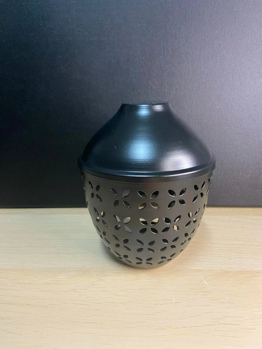 geurbrander flower zwart met accessoires