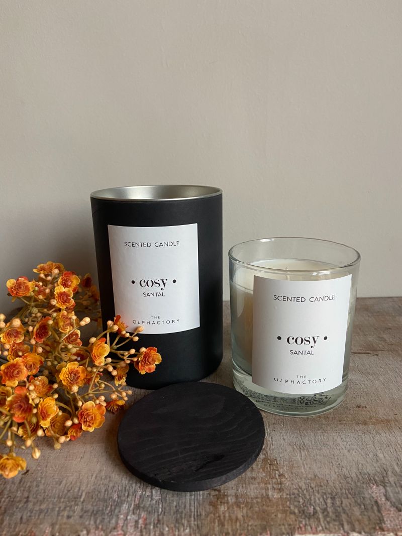 Duftkerze • gemütlich • Santal