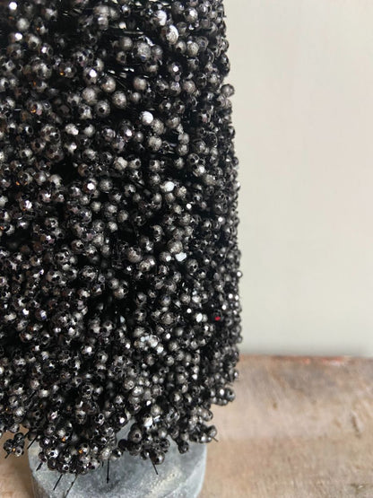 Kerstboom glitter zwart