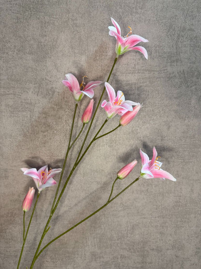 Kunstbloem Lelie roze