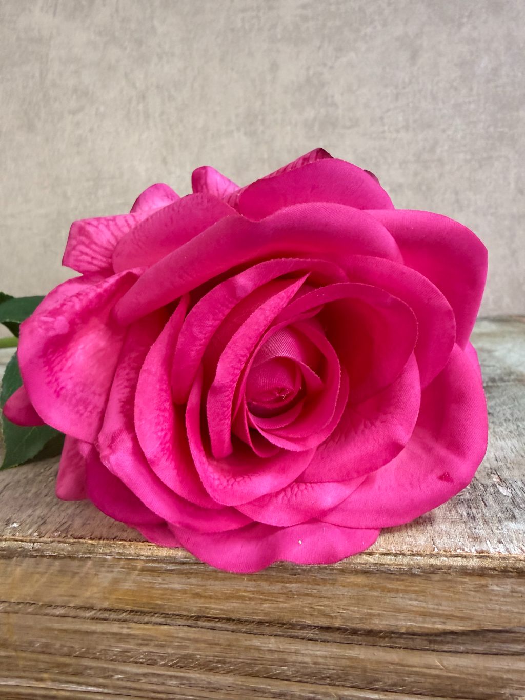 Rosa | Fucsia, fiore artificiale effetto "tocco reale"