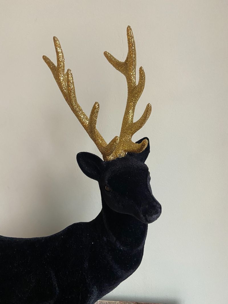 Rendier Velvet zwart goud