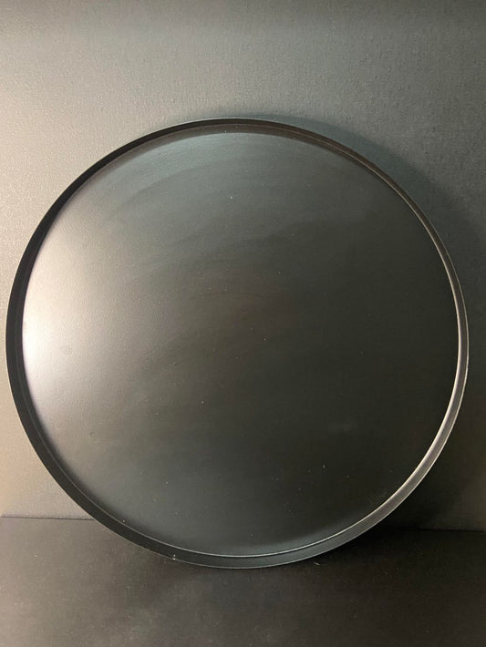 Tray round black | 40cm